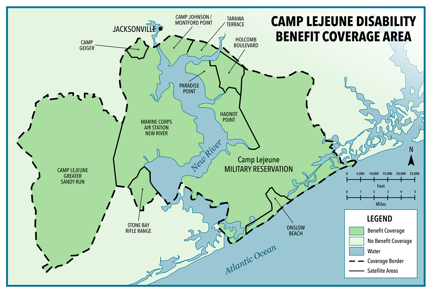 camp lejeune map