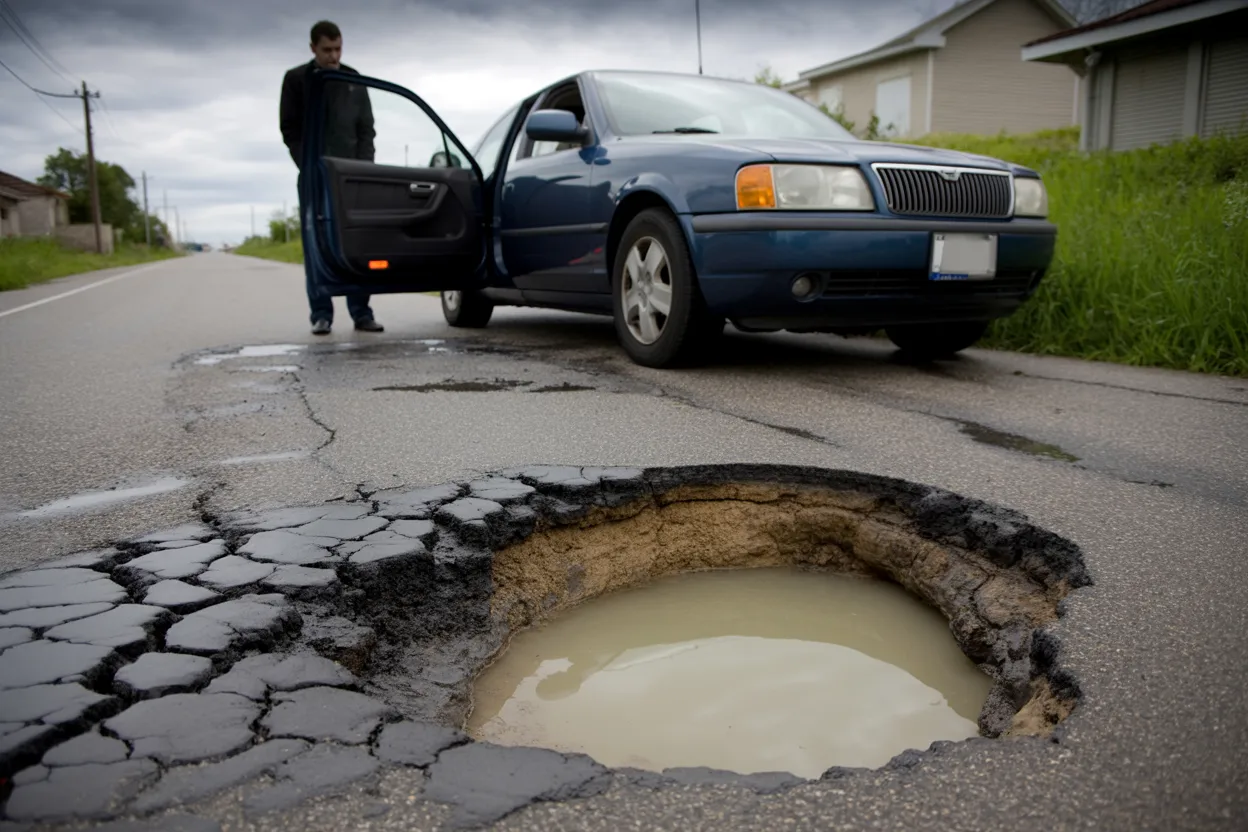 Sue the government for road defects